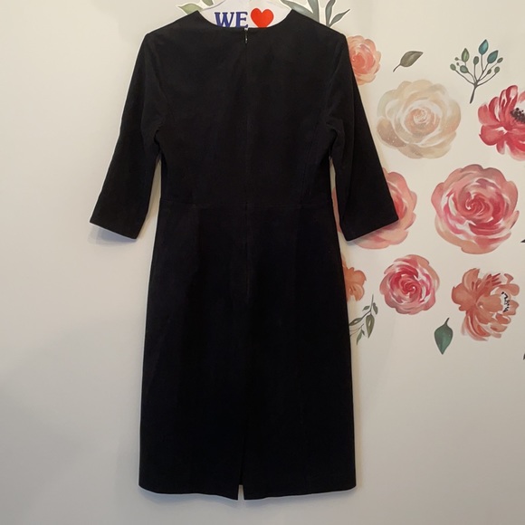 Aritzia Babaton suede 3/4 sleeve knee length dress - Picture 3 of 4